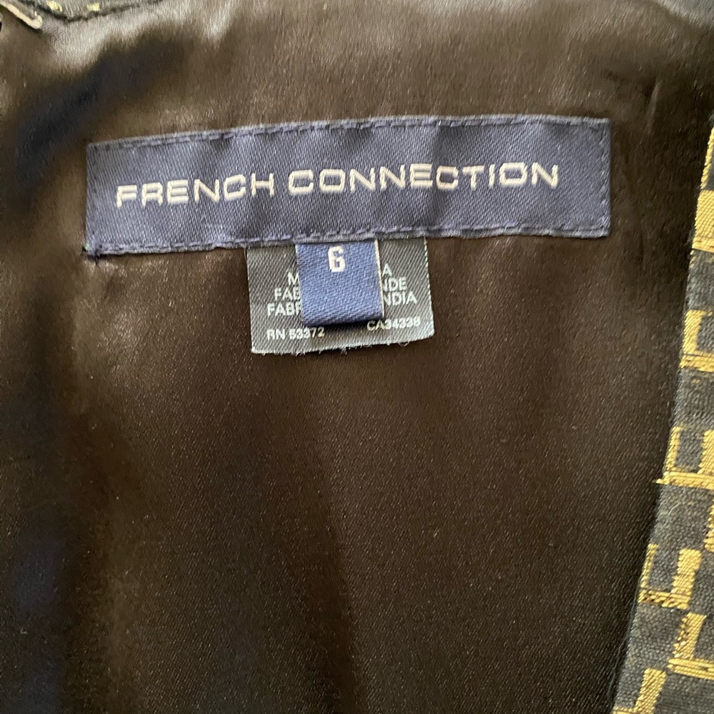 French Connection Metallic Patterned Mini Dress - image 3